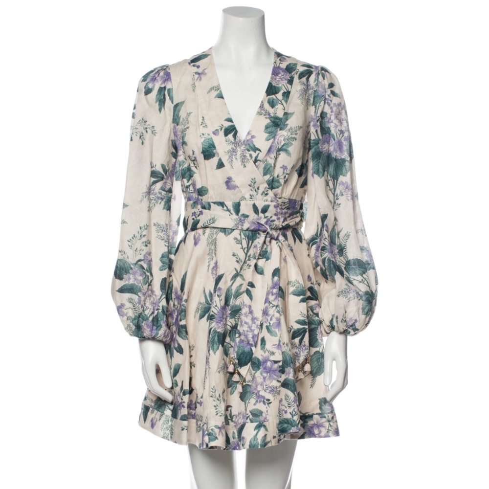 Zimmermann Cassia Wrap Mini Dress